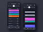Event Schedule Manager mobile app dark theme dark ui dark design app ui ux everyday managment manager manage calendar schedule mobile events event
