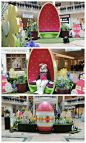 We created fun egg throne for the Easter Bunny. It's large enough for him and a few guests!: