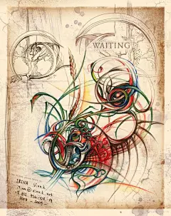 插画艺术 一组创意铅笔画