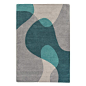 Hargrove Hand Tufted Wool Teal Rug George Oliver Rug Size: Rectangle 200 x 300cm