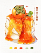 ipad绘画｜橘色系水彩甜-Susuim_57ab0955