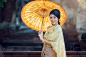 Woman wearing typical thai dress by Santi foto on 500px