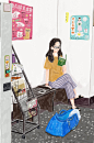 #插了个话# 《台湾爱情故事》主题插画，作者 Ning Lo 分享了自己对恋爱的理解：洗衣房初见，意外邂逅，一起玩抓娃娃机、去买水果……让人心动的独家记忆。 ​​​​