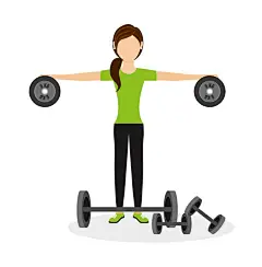 卡通矢量插画健身哑铃杠铃健身跳绳锻炼健身房用品海报矢量VI素材-淘宝网