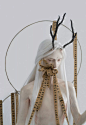 “若以色见我”雕塑系列二——孔雀明王&闭口禅&白蛇。