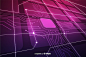 Tridimensional gradient circuit board background