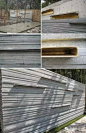 创意景墙设计图集丨金属锈蚀钢板不锈钢铁艺镂空景墙/木隔栅景墙