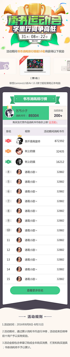 good`night采集到排行榜