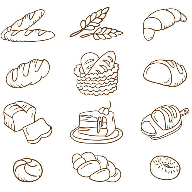 面包烘焙 图标 PNG