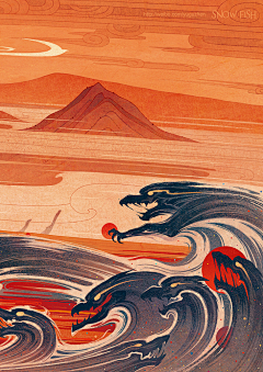 可爱的sunny呀采集到中国风插画海报