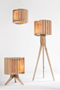 Lamel Nº3 Wooden Pendant Lamp by Samosa
