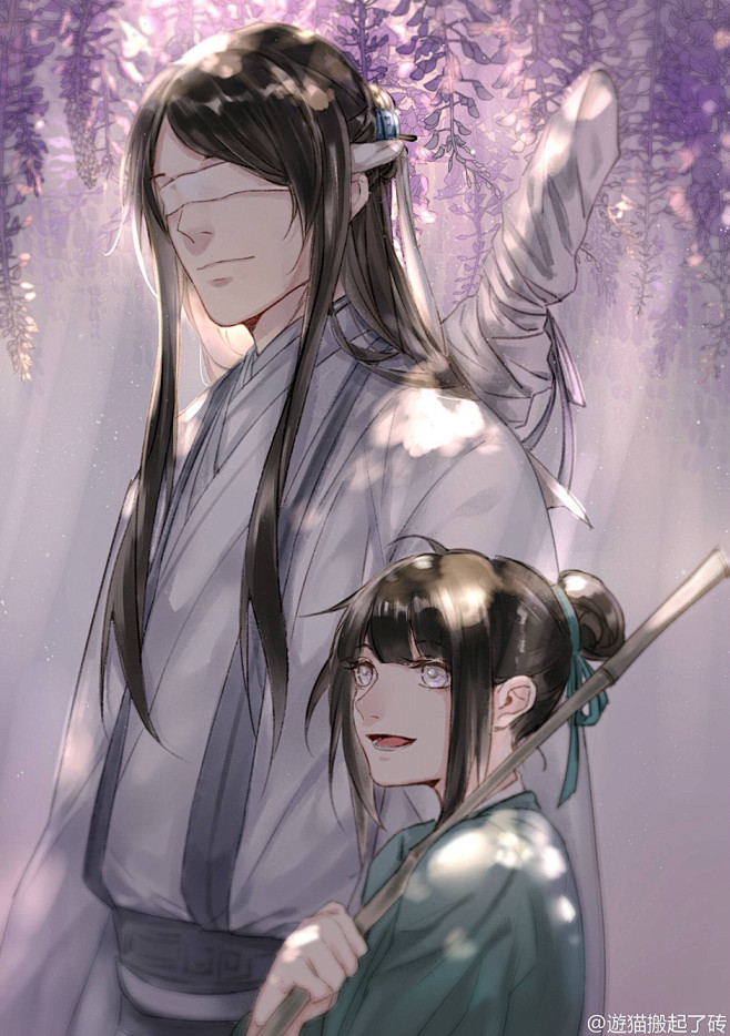 魔道祖师 同人插画 遊猫/绘