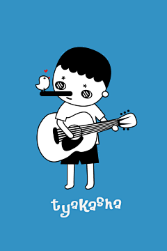 你会弹吉他吗？ 送上TYAKASHA插画IPHONE手机壁纸_TYAKASHA插画本_看杂志_at.YOKA
