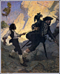 'Kidnapped' / illustration by N. C. Wyeth: 