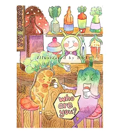 1072  @匠心课堂  作品：爱菜爱生活~ 水彩。手绘  