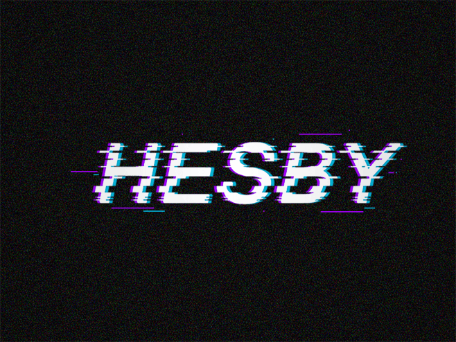 HESBY字体故障效果动效.gif
