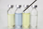 Needle of syringe with ampules on white blurred background by felipe caparros on 500px