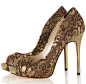 Karen Millen bronze lazer-cut peep toe http://huaban.com/boards/13571063/#shoes
