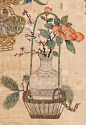 古画欣赏 清 缪嘉惠（款） 篮花清供图_2_志清_来自小红书网页版