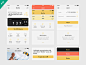 UI Kit Beeline app by Anton Skugarov in 35+ Free UI Kits for Web Designers