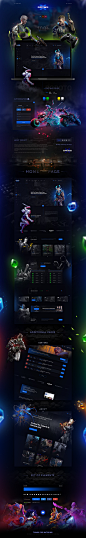 CYBERPUNK / UX UI GAME DESIGN / CYBERSPORT : Design of a large game project. Includes: tournaments, a store of game paraphernalia and the games themselves, player profiles, team profiles, a server list and much more that can always be found on gaming plat