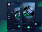 Music player app design - Personal center
by PeterQIU for Radesign in App UI