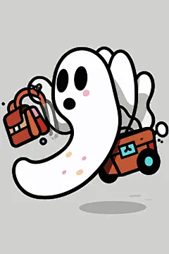 万圣节阿飘矢量图形