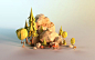 Power Giants - lowpoly paperworld by Mateusz Szulik, via Behance: 