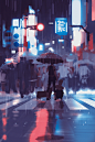 atey-ghailan-neon-rain-by-snatti89-db1pohf.jpg (797×1200)