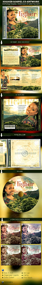 Higher Gospel CD Artwork Template 光盘盒装素材设计源文件-淘宝网