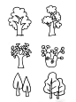 植物树木简笔画
