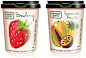 Fruit, packaging, yoghurt packaging