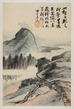 顾晓菀采集到题字国画对比