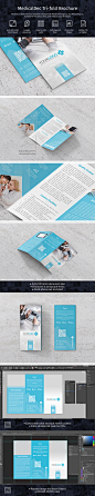 MedicalDec Trifold Brochure Template : Modern tri-fold brochure template in A4 and US Letter size created with Adobe InDesign CC. Suitable for medical service brochure such as hospital, clinic, and medical app development.