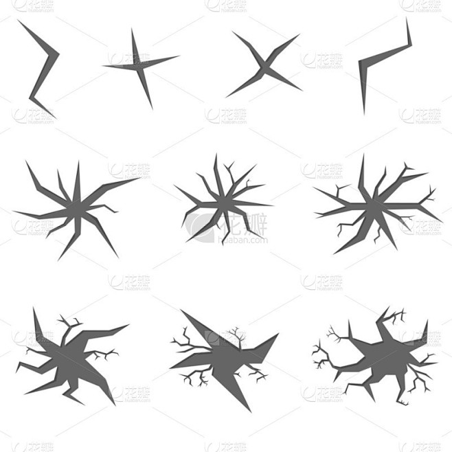 裂纹图标集