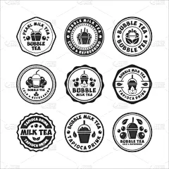 证章,饮料,茶,可爱的,寒冷,清新,自然界的状态,杯,牛奶,塑胶