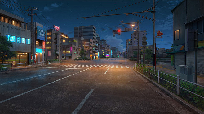 street in the city