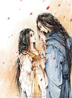 好孩子乖乖！采集到素材√小说封面√古风情侣