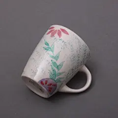 原单陶瓷杯子外贸水杯马克杯手绘蜡笔画田园风美到爆两款可选-淘宝网