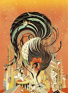 视觉爆炸！我整理了500张福布斯最年轻插画师的作品，免费分享 : 572张插画资源领取~