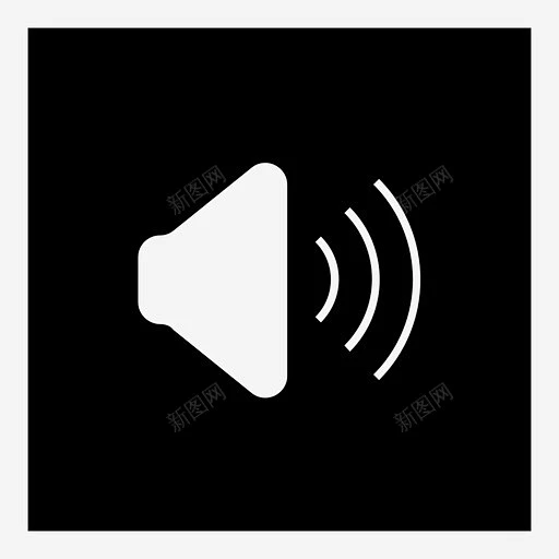 扬声器音量声音图标 音频按钮 icon 标识 标志 UI图标 设计图片 免费下载 页面网页 平面电商 创意素材-花瓣网