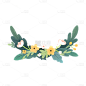 卡通感教育培训植物元素