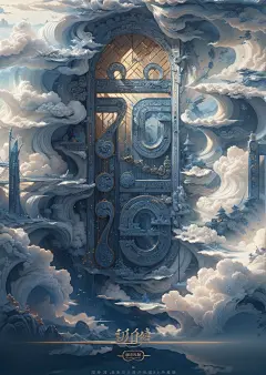 AI字体，花海
