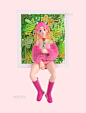 3D立体C4D妇女节女神节女王节时尚女神人物