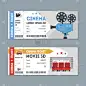 卡通,巨大的,矢量,电影票,票,电影艺术,首次公演,售票窗口,好莱坞,易接近性