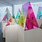 Display Cases....or triangular bags made with mylar paper?