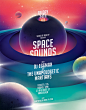 海报 Space Sounds Party Flyer : Part Flyer