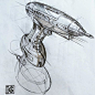 In this series I'll be drawing the same screwdriver with different materials to illustrate various approaches. This one is sketched with ballpoint pen and marker is added so suggest form #idsketching #ID #industrialdesign #productdesign #sketching #sketch
