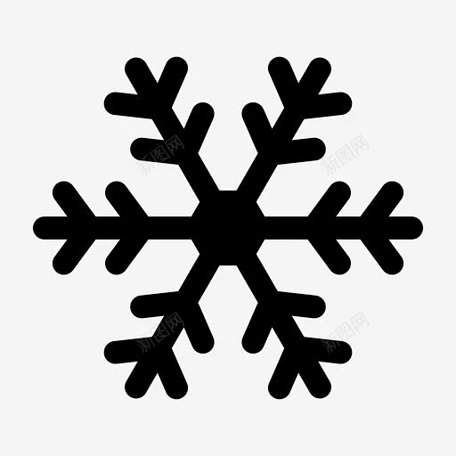雪花冷冻图标 UI图标 设计图片 免费下载 页面网页 平面电商 创意素材-花瓣网