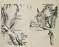 日本古传统水墨典梅岭绘百鸟风景植物花草图鉴绘画素描临摹素材2-淘宝网